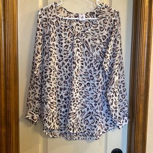 Cabi leopard blouse